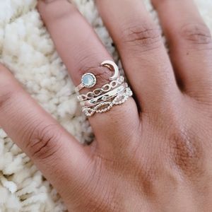 Silver Minimalist Stackable Rings